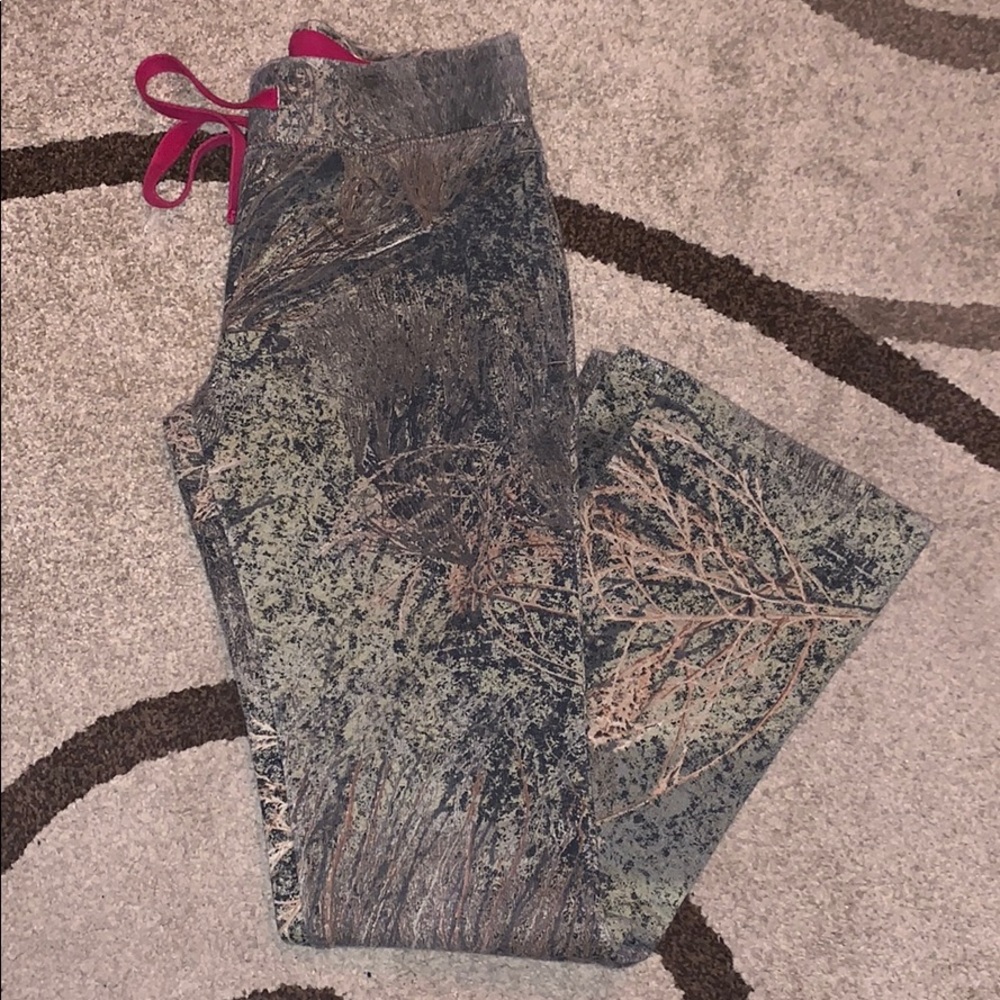 Pink and camo lounge pants!